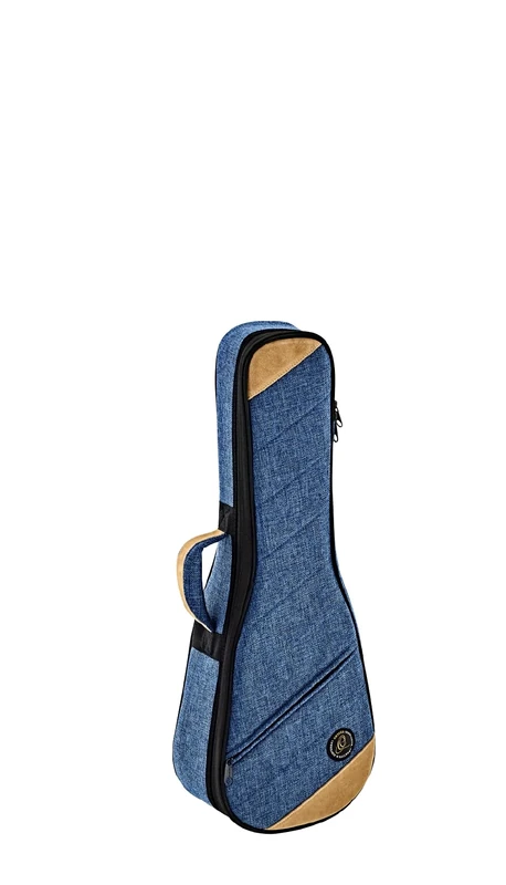 Ortega Guitars Ukulele Soft Case - Case for Tenor Ukulele - Height 67.5 cm - Width 23 cm - Cotton/Canvas, Blue (OSOCAUK-TE-OC)