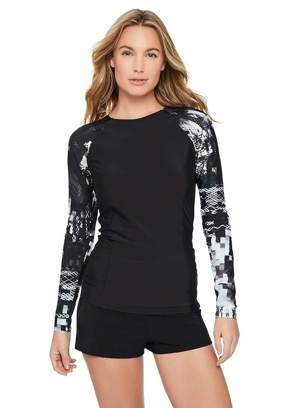 Reebok Women's Swimwear Swim Short Bathing Suit Bottom Separate, Black, M