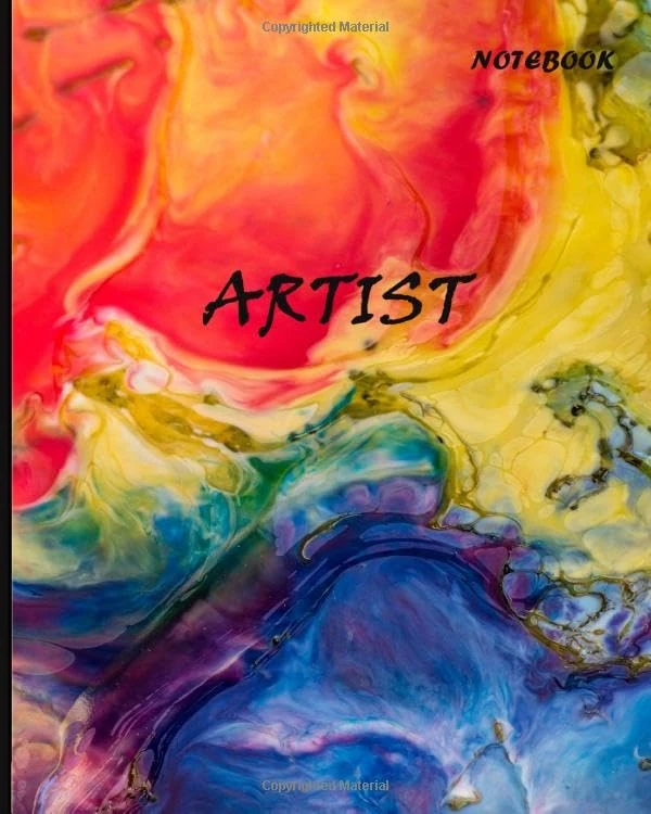 artist notebook: artist ,Notebook ,Journal , 100 Pages, 8x10, Notebook beautiful artwork painters’ book for an artist, designer or illustrator