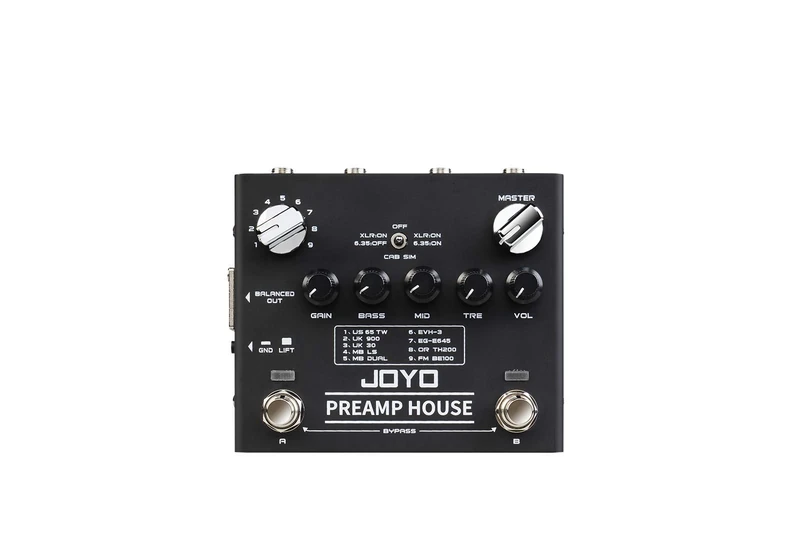 JOYO-R15 - Preamp House, 18 Guitar Amplifier Simulators in 1 effect pedal - Revolution R Series