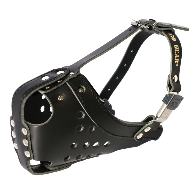 DINGO GEAR Dog Training Muzzle for Defence, Training and Service HQ Leather Handmade Lightweight S03030 - Image 1