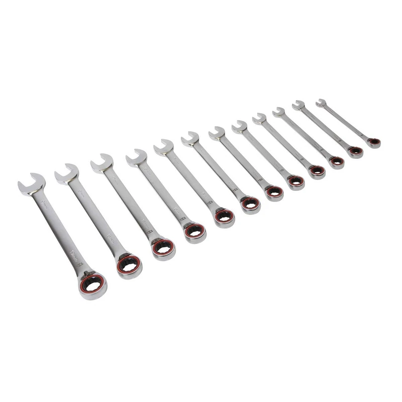 Sealey AK63944 12pc Reversible Combination Ratchet Spanner Set