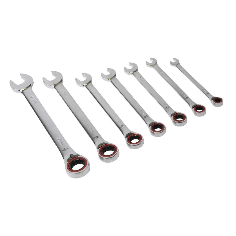 Sealey AK63945 7pc Reversible Combination Ratchet Spanner Set