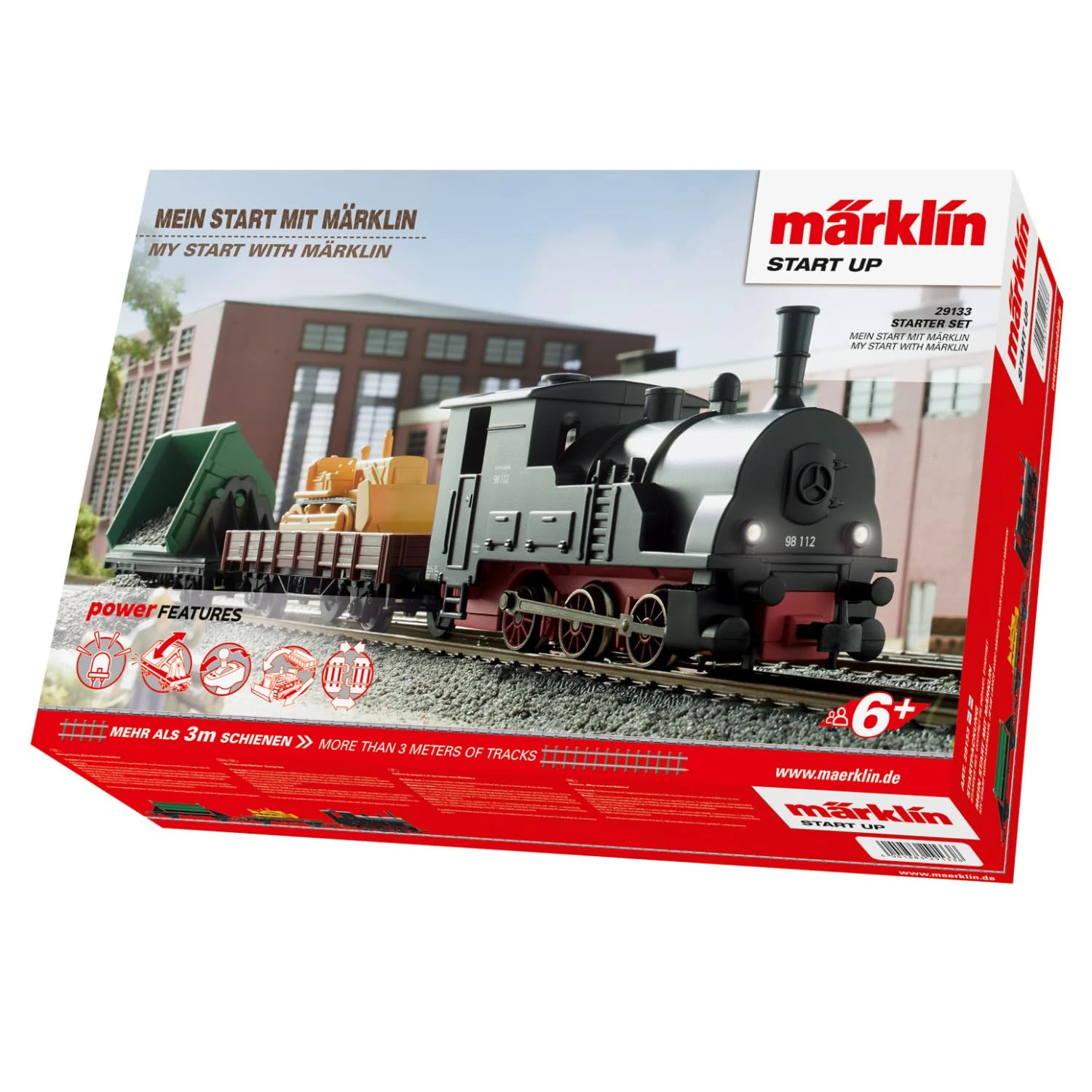 Marklin MN29133 Start Up German Steam Freight Starter Set (~AC) HO