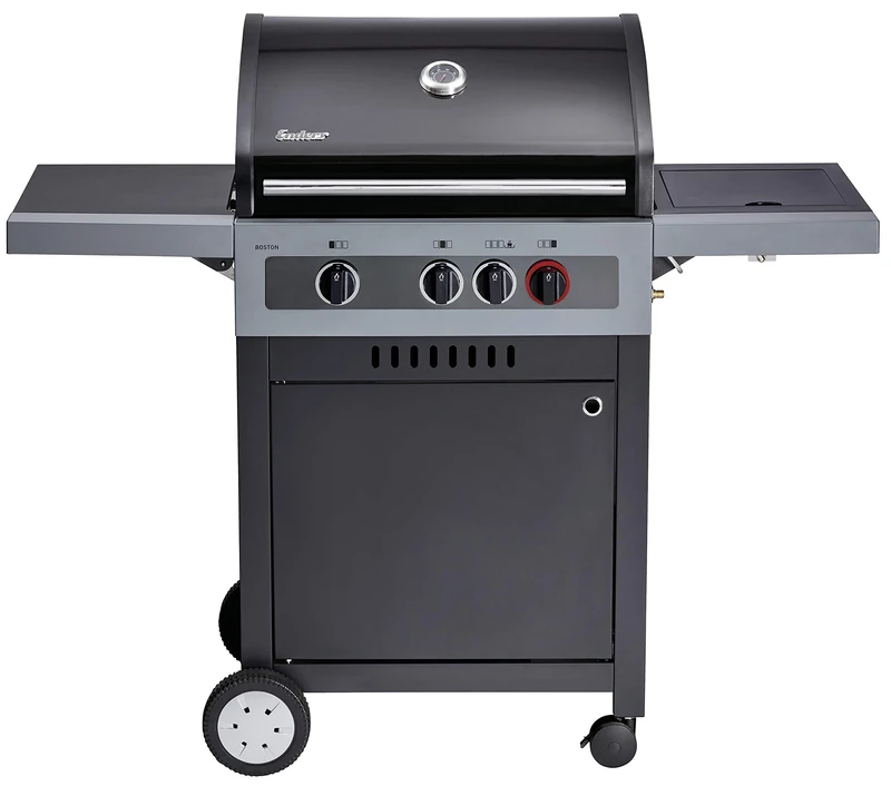 Enders® Boston Black 3 K Turbo gas barbecue, 30mbar, 3-burner, Turbo Zone, cooker
