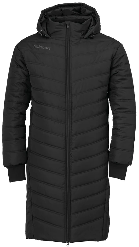 uhlsport Essential Winter Bench Jacket Men's Softshell Jacket - Black/Anthra, M