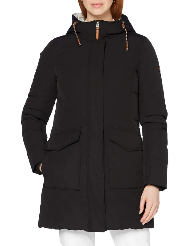 Camel Active Womenswear Women's 310700440243 Jacket, Black, 42