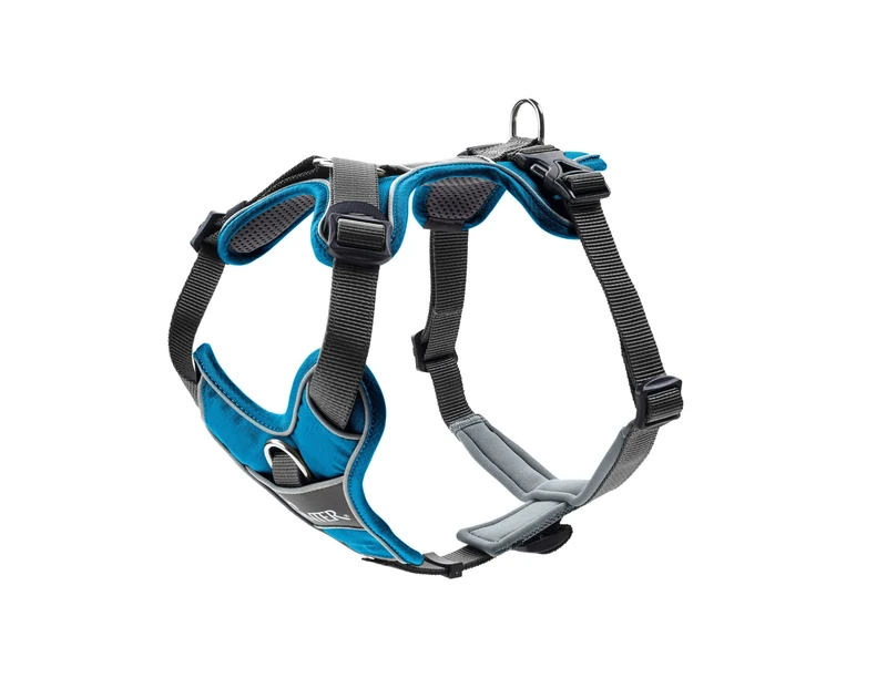 HUNTER DIVO Dog Harness, S, 45-56 cm, Light Blue/Grey