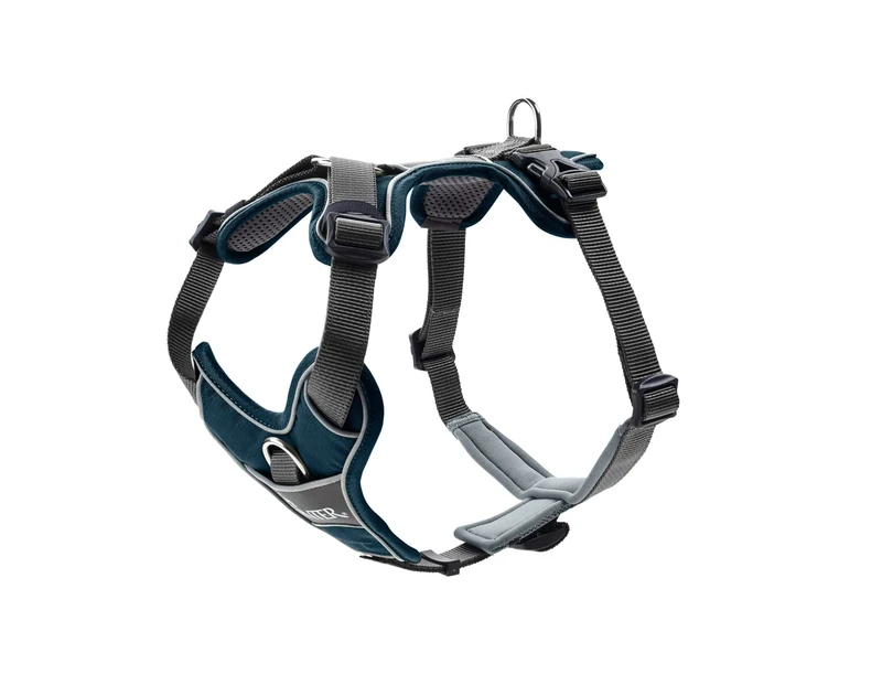 HUNTER Divo Dog Harness, S, 45-56 cm, Dark Blue/Grey