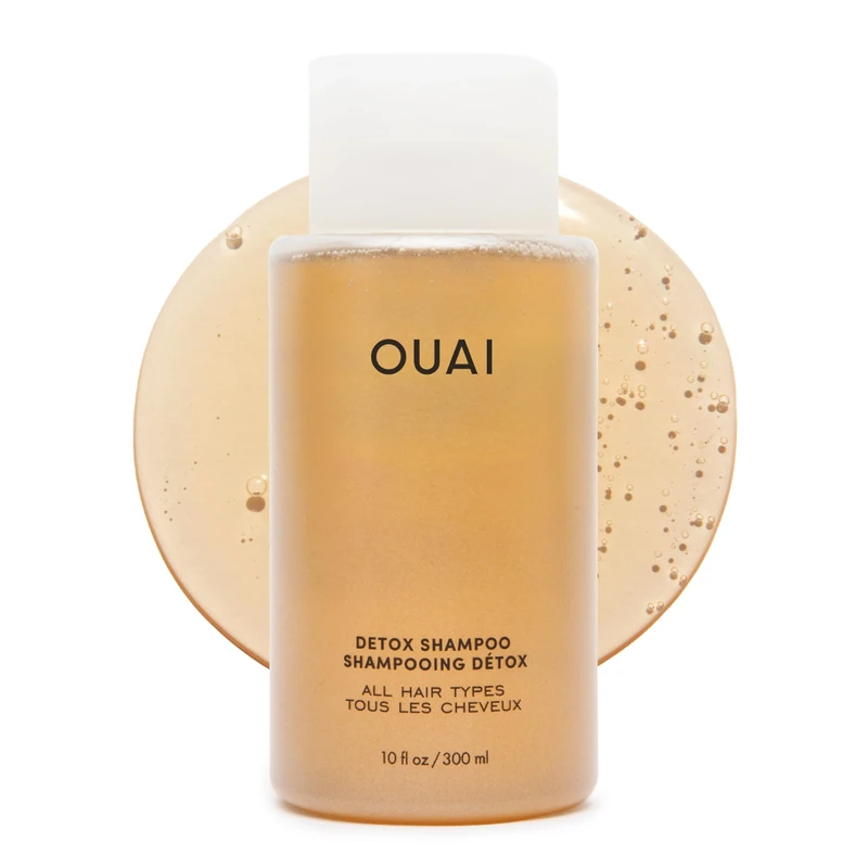 OUAI Detox Shampoo - Clarifying Shampoo for Build Up, Dirt, Oil, Product and Hard Water - Apple Cider Vinegar & Keratin for Clean, Refreshed Hair - Sulfate-Free Hair Care - 300ml