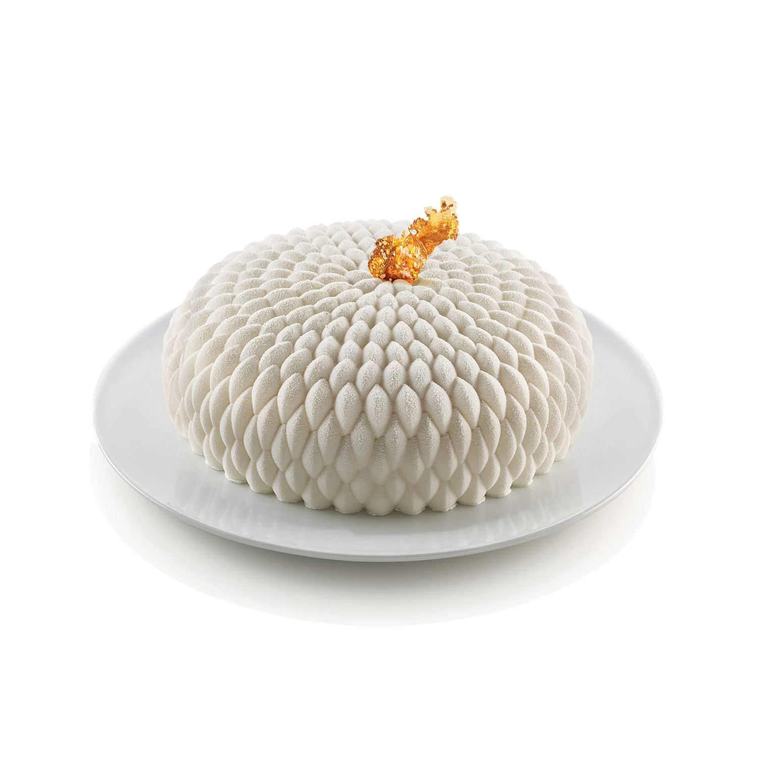 Silikomart | Silicone Cake Mould Modern HONORÉ, Non-Stick, Pack of 1 Cake Mould, 3D Design, Ø 195 h 70 mm, Volume 1600 ml, Made in Italy