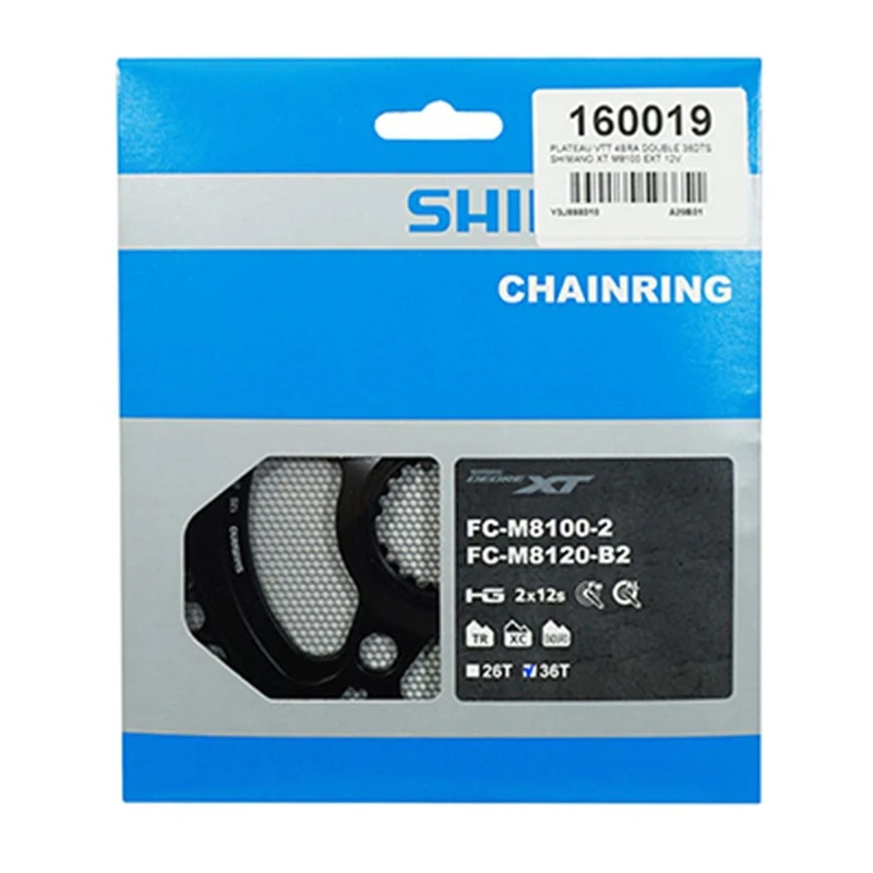 Shimano Spares FC-M8100-2 chainring, 36T-BJ for 36-26T
