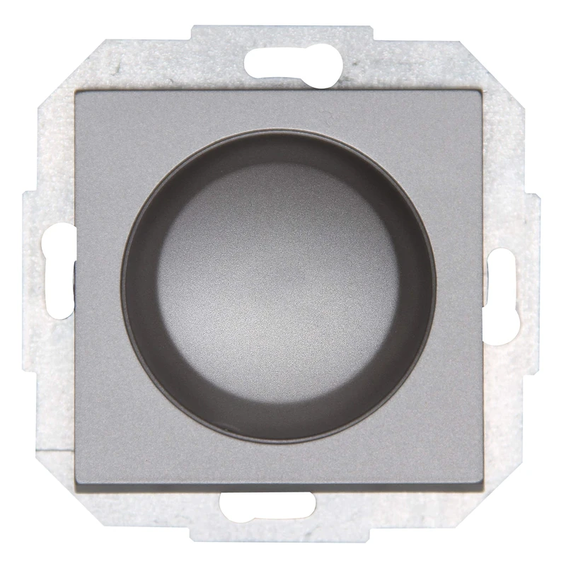 Kopp Athenis steel pressure change switch, combination device, LED dimmer, for incandescent lamps, 230 V halogen lamps, phase control, 842947082