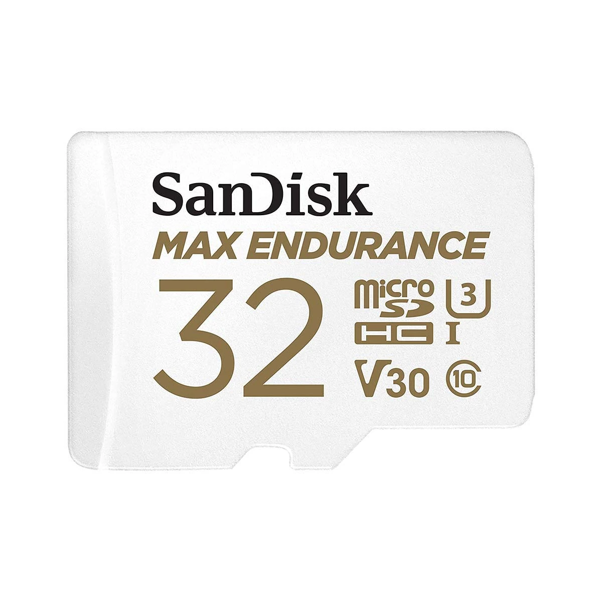 SanDisk 32GB MAX ENDURANCE microSDHC card for IP cams & dash cams + SD adapter up to 15,000 Hours Full HD / 4K videos up to 100 MB/s UHS-I Class 10 U3 V30