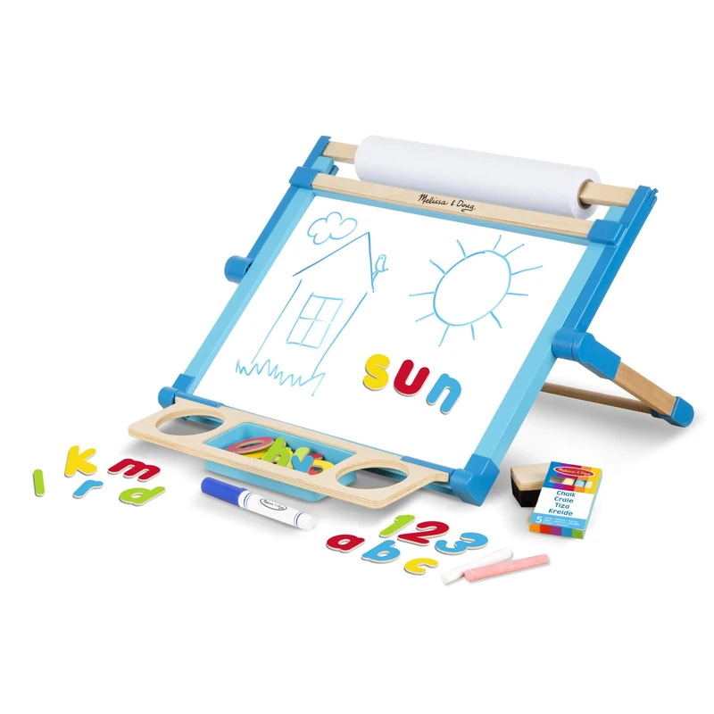 Melissa & Doug Double-Sided Magnetic Tabletop Easel (SIOC)