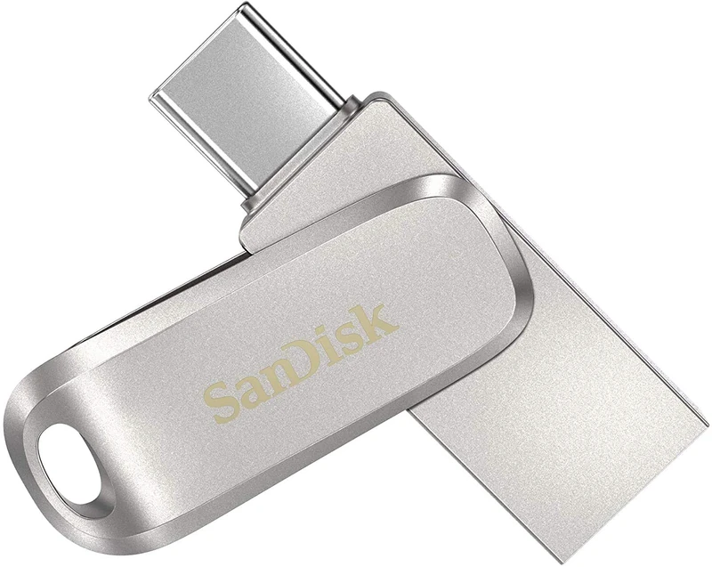 SanDisk Ultra Dual Drive Luxe USB Type-C and Type-A 1TB, up to 150MB/s, USB 3.1 Gen 1, All Metal, 2-in-1 Device - Image 1