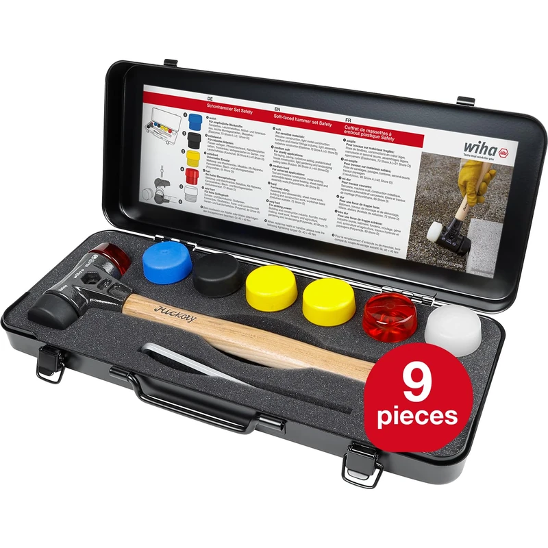 Wiha 44008 Series 832 B8 Safety Soft-Faced Hammer Set - Image 1