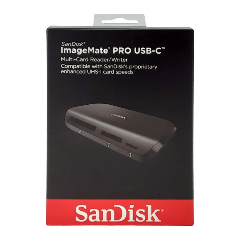 SanDisk ImageMate PRO USB-C Multi-Card Reader/Writer, works with SD and microSD cards (UHS-II, UHS-I, non-UHS) and CompactFlash cards