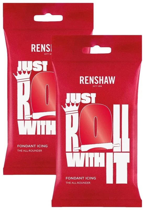 Renshaw Poppy Red Ready to Roll Icing 500g (Multipack 2X 250g)