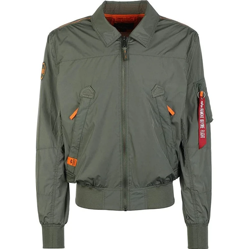 Alpha Industries Men's Nighthawk Bomber Jacket, Vintage Green, M