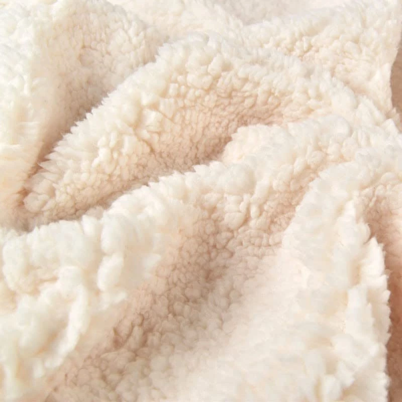 Supersoft Mary's Lamb Sherpa Cuddlesoft Fleece Fabric Material - Ecru, 1Mtr 150cmx100cm