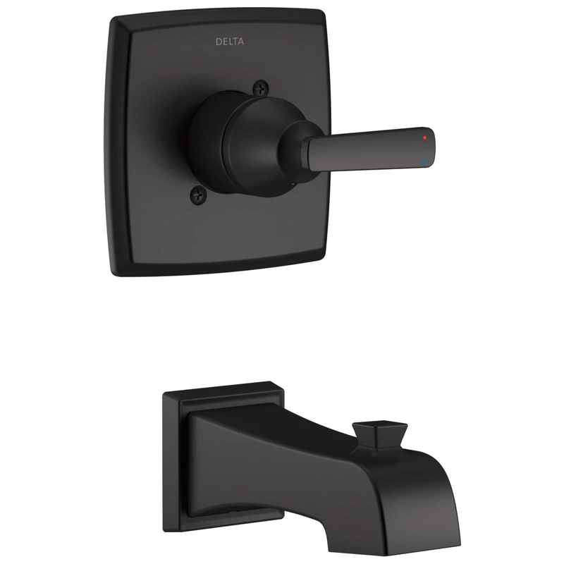 Delta Faucet T14164-BL Ashlyn Monitor 14 Series Trim Only Tub Only, Matte Black