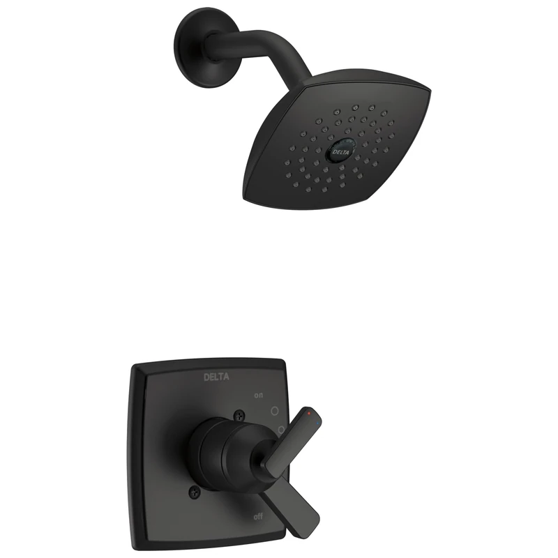 Delta Faucet T17264-BL Ashlyn Monitor 17 Series Trim Shower Only, Without Rough, Matte Black