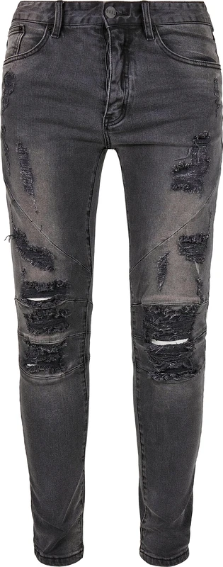Cayler & Sons Men's C&s Paneled Denim Pants Jeans, Jeans, CS1144-01825-0154, Distressed vintage black, 3032 - Image 1