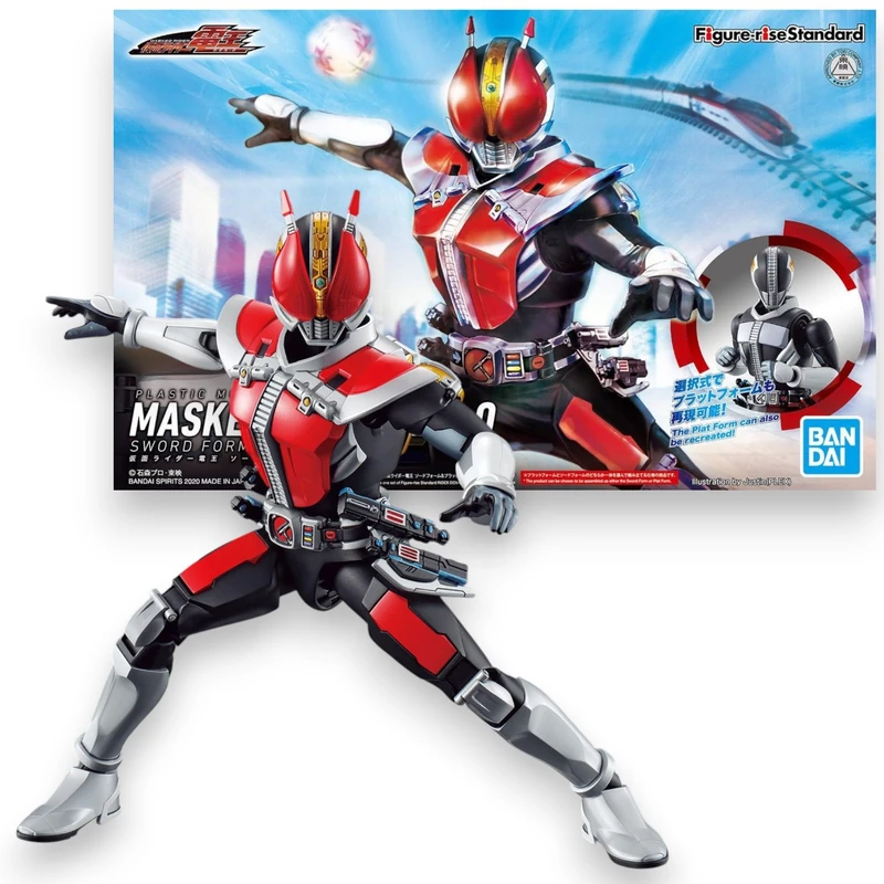 Bandai Hobby | Figure‑rise Standard Masked Rider Den‑O Sword Form & Platform Model Kit | Easy Snap‑Fit Assembly, No Glue or Paint Required