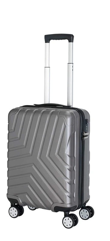 Laguna Beach Toscana Hard Shell Suitcase Trolley Suitcase Travel Suitcase, Metallic, M, Toscana