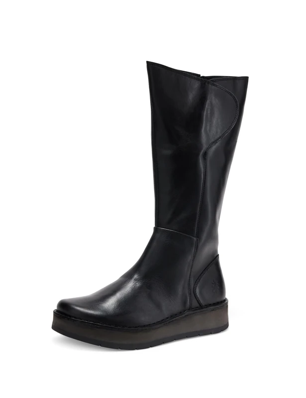 Fly London Womens Rhea042fly Knee High Boot, Black, 7 UK