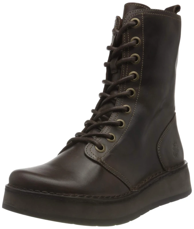 FLY LONDON Women's RAMI043FLY Mid Calf Boot, DK. Brown, 3 UK