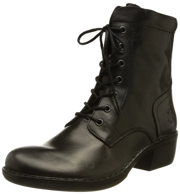 Fly London Women's Milu044fly Combat Boot, Black, 4 UK