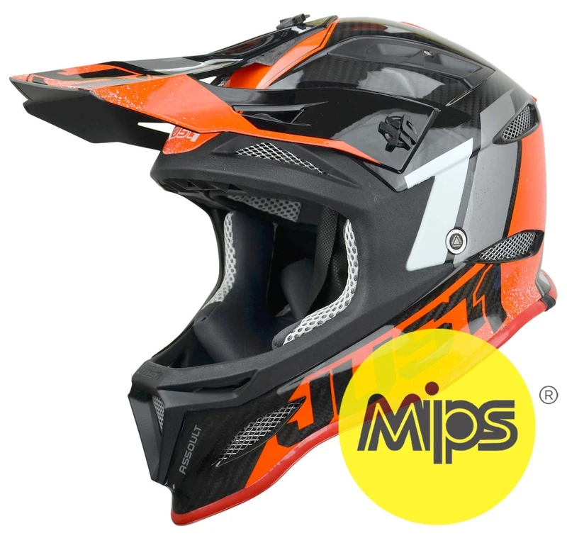 Just 1 Helmets Just1 Jdh Assault Black-Red + MIPS XL Downhill/MTB/Enduro Helmet Unisex - Adult, Black-Red