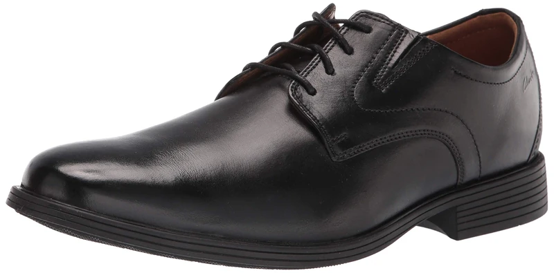 Clarks Men's Whiddon Derby, Black leather, 8.5 UK
