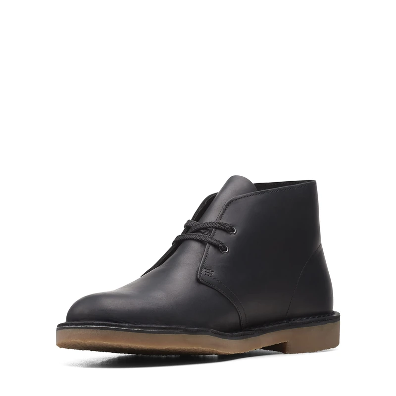 Clarks Bushacre 3 Mens Black Leather, 6.5