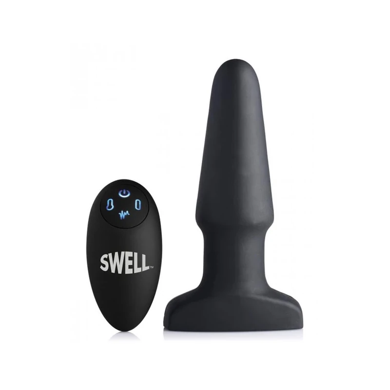 Worlds First Remote Control Inflatable 10X Vibrating Silicone Anal Plug