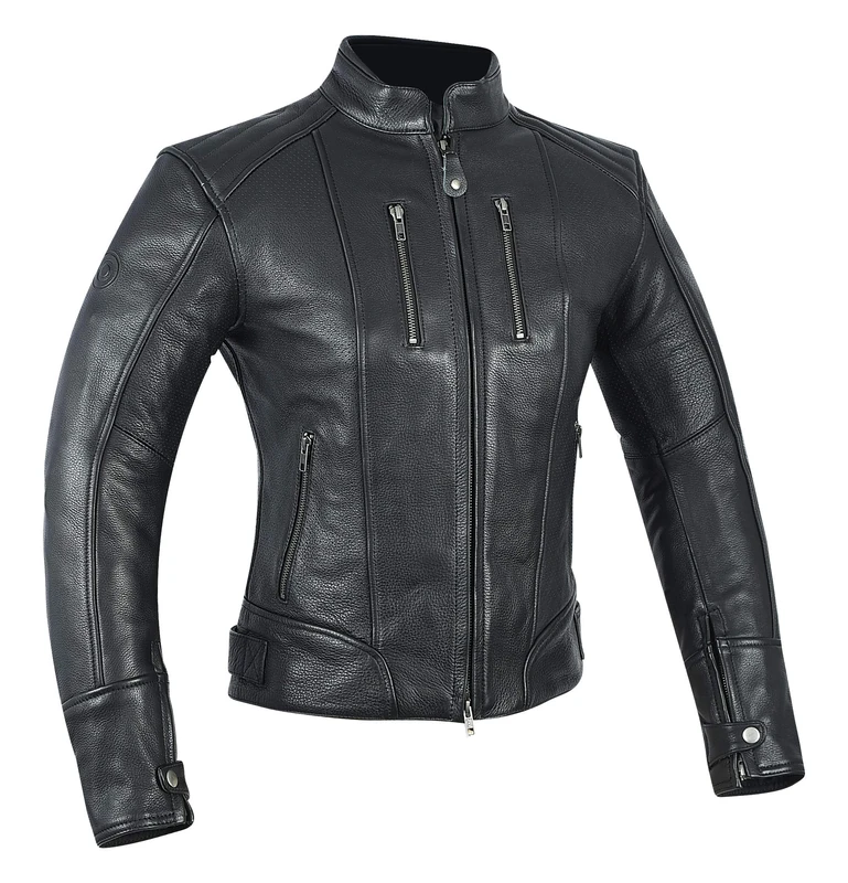 MAGOMA Tribeca A++ leather jacket with motorcycle protectors, Black, L
