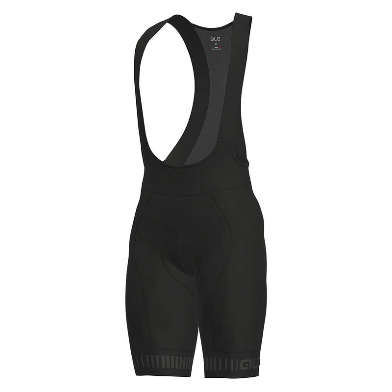 Alé Cycling Men's PR.R Strada Bib Shorts, Black/Charcoal Grey, XL