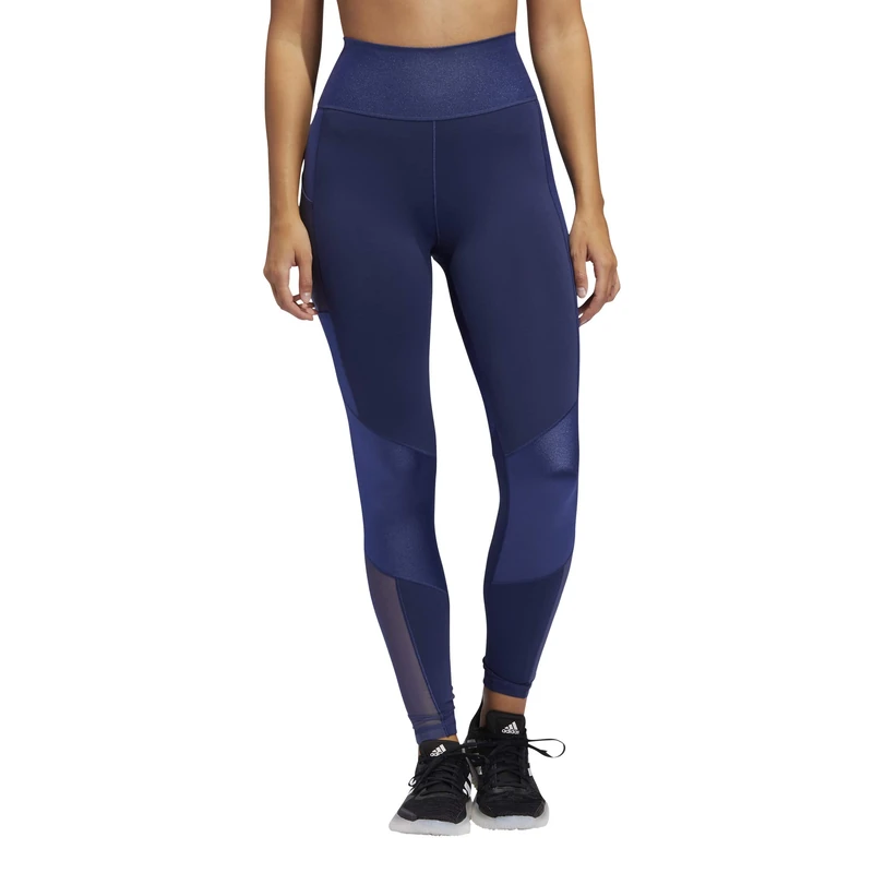 adidas BT Shine 7/8 T Tights, Women, womens, FJ7183, Tech Indigo, XS - Image 1