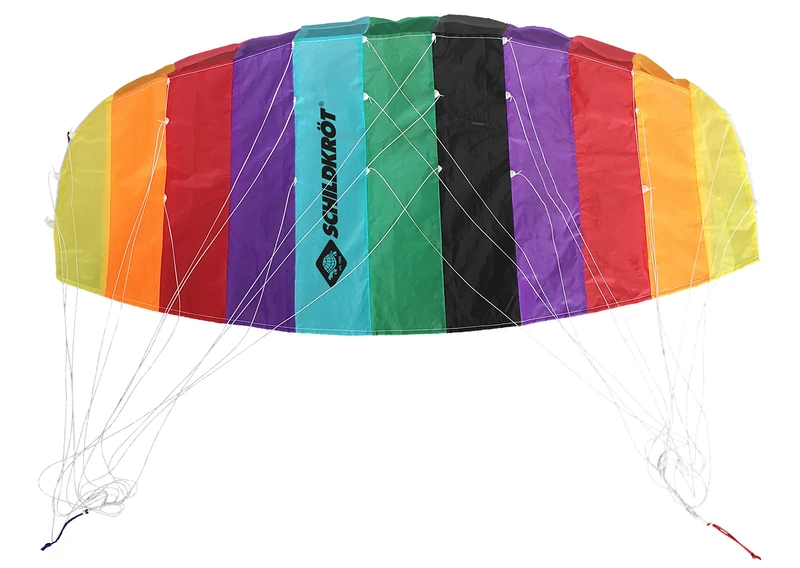 Schildkröt Dual Sport Kite 1.3, Two-Line Steering Foil, 8 Years, 55x125cm, Incl. 25 kp Polyester Cords, 2x25m on Winder, 3-6 Beaufort Scale, 970450, Multi-Coloured, 125x25 cm