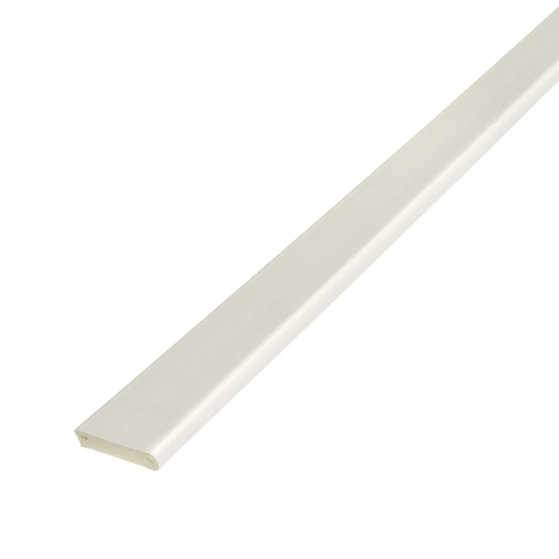 White, 30mm x 5m Cloaking Fillet uPVC Plastic Window Door Architrave Trim