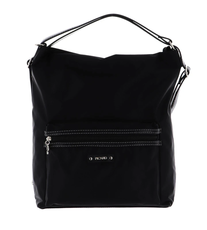 Picard Sonja Women's Nylon Bag and Backpack Large with Zip Bag and Backpack Everyday Going Out, black, 0 - Image 1