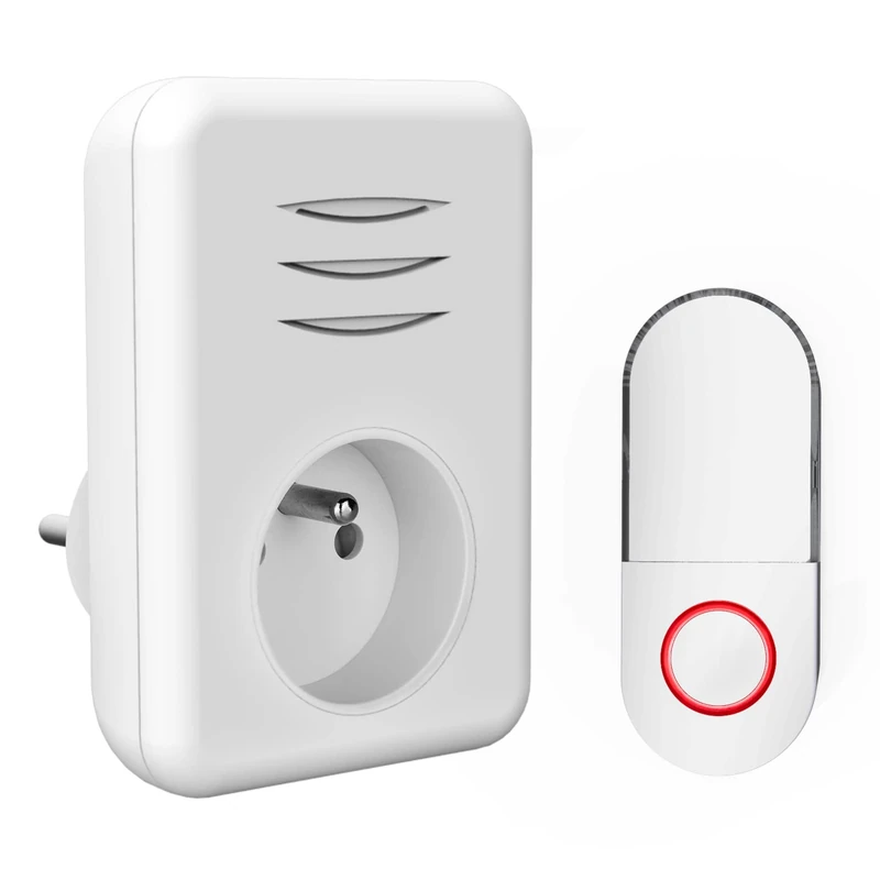 16 Melodies Wireless Doorbell - 150m Range - Plug In Operation