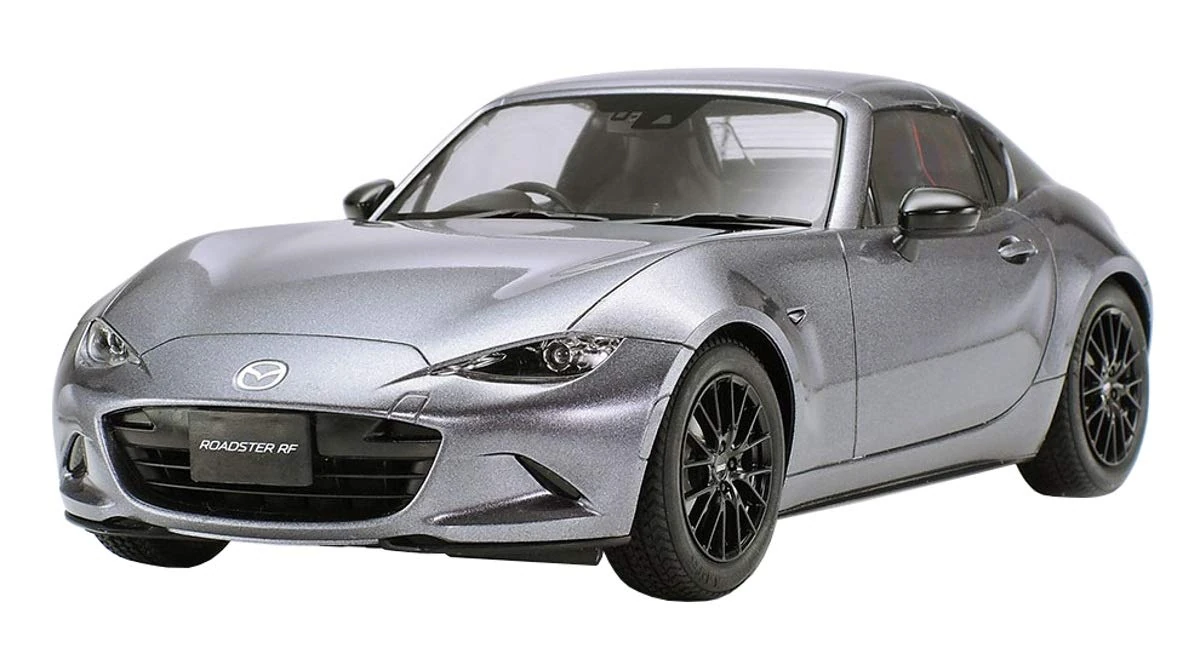 TAMIYA 24353 Mazda Vehicle 1:24 MX-5 RF, Faithful Replica, Model Building, Plastic Kit, Crafts, Hobby, Gluing, Model Kit, Assembly, Unpainted, White