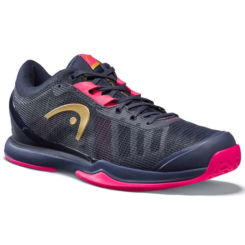 HEAD Women's Sprint Pro 3.0 Clay Women's Tennis Shoe, Blue/Neon Pink, 42 EU