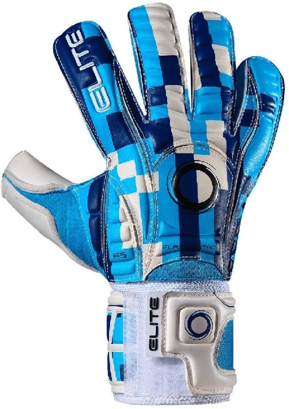 Elite Sports Goalkeeper Gloves with Double Wrapped Thumb and Durable Latex. Reinforced Backing Foam on the Shock Zone with AVM Fabric and 4 Removable Finger Protectors for Extra Finger Support.