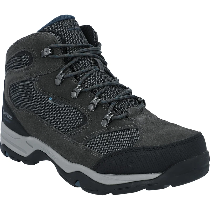 Hi-Tec Men's Storm WP Wide, Charcoal/Grey/Majolica Blue, 8 UK