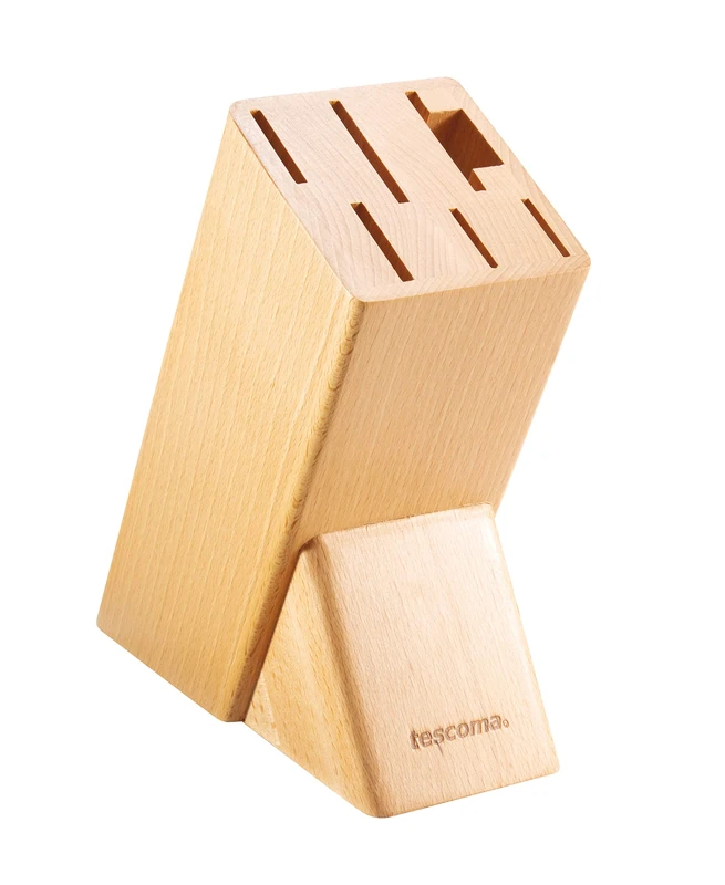Tescoma Noblesse Block for 6 Knives and Poultry/Sharpener, Wood