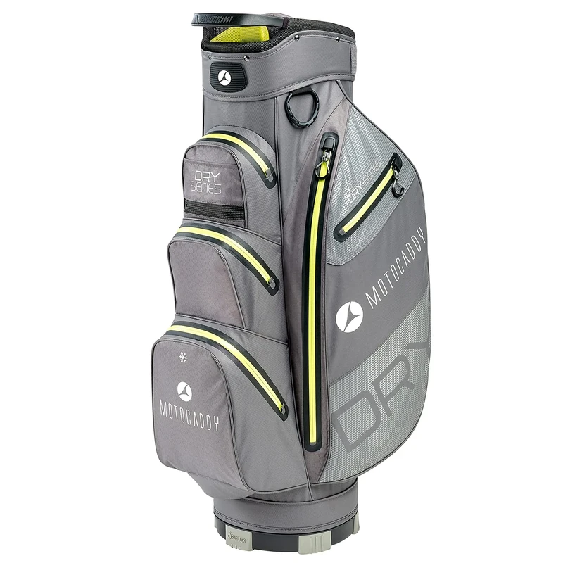 Motocaddy Dry Series Cart Bag - Charcoal/Lime - One Size